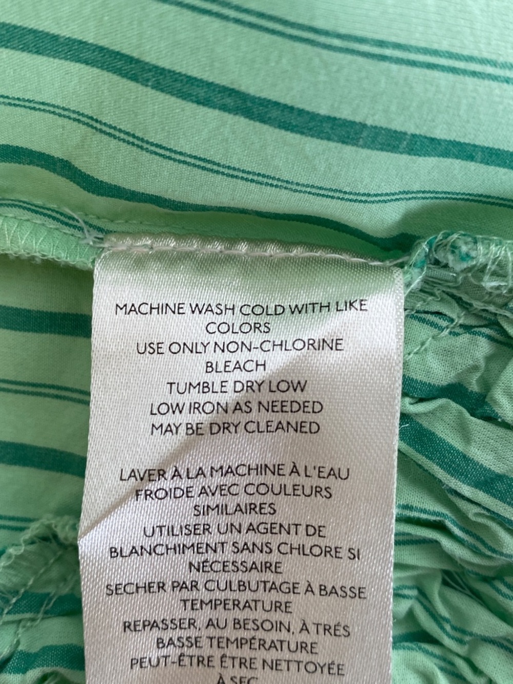 Maeve Collared Shrunken Button Down Blouse in Green Size Medium - Picture 7 of 11